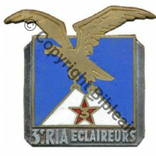 RIA  3e Rgt  INFANTERIE ALPINE SECTION ECLAIRAGE  DrPN BER Dep Bol fenetre Dos lisse Src.LAVOCAT 450EurInv