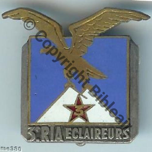 RIA  3e Rgt  INFANTERIE ALPINE SECTION ECLAIRAGE  DrPN BER Dep Past a fenetre Dos lisse Sc.doume380 350EurInv