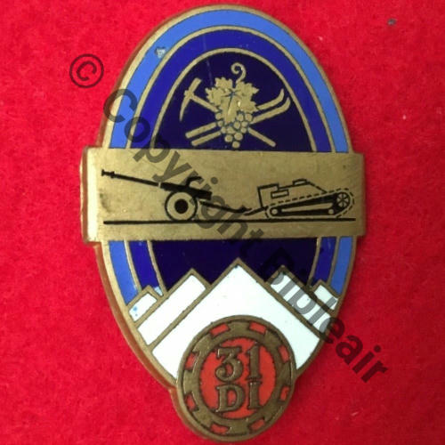 RIA  81eRIA 14eCie Antichar 31eDI  DrPBer Bol fenetre Dos lisse irreg Src.sahariens50 160EurInv 