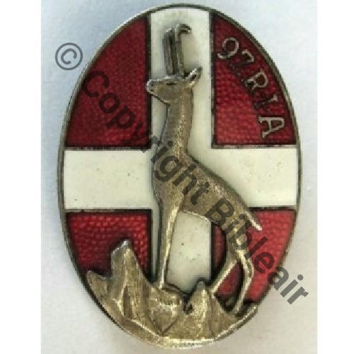 RIA  97e Rdt INFANTERIE ALPINE  AUGIS ST.BARTH LYON Src.lacolo PV85Eur