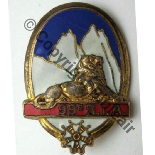 RIA  99eRgt INFANTERIE ALPINE  DrP DBol H285 Estampe Src.lacolo PV20Eur 