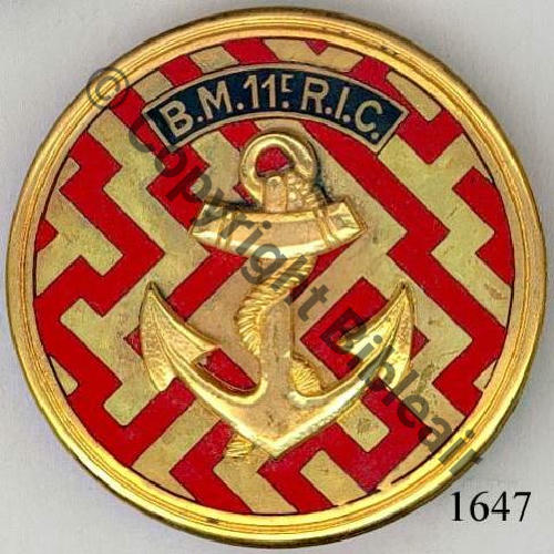 RIC  11eRgt INFANTERIE COLONIALE  DrPNRom DPast Guilloche Src.SEGALEN 80EurInv 