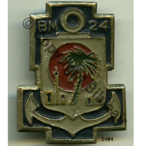 RIC  2eRgt INFANTERIE COLONIALE EO 1947 1eBAT MARCHE issu du BM24 33x43mm   Fab LOC Sc.grandspins13 PV420Eur 