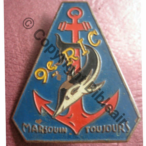 RIC  9eRgt INFANTERIE COLONIALE  Fab MAUKHIEM Bol Dos irreg Metal peint Src.5178sam 450EurInv 