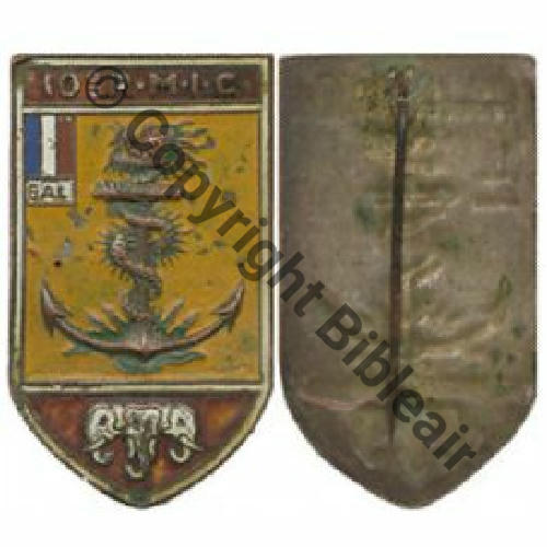 RMIC  10e RGT MIXTE INFANTERIE COLO  SM Epingl Dos lisse Embouti Src.LAVOCAT 1500EurInv 