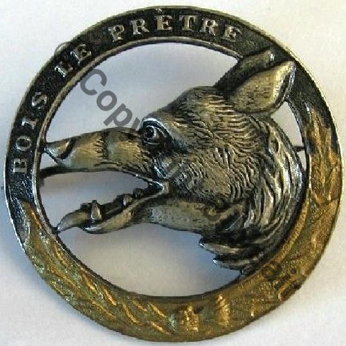 RIF  168e Rgt INFANTERIE FORTERESSE  BOIS LE PRETRE  SM Eping bascule Embouti Dos lisse irreg  Src.lacolo 50EurInv 