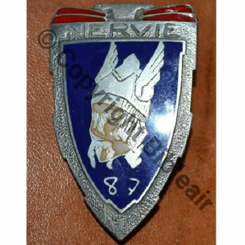 RIF  87eRIF Rgt INFANTERIE FORTERESSE LIGNE MAGINOT DrPBer Dep Eping nourrice ARGENT MASSIF 2Poincons Dos lisse Src.dannydunkan 550EurInv 