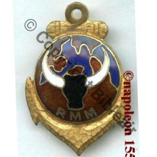 RM  2e RMM Regt Mixte MADAGASCAR  DrP Eping bascule Bijoutier Dos lisse irreg Embouti Src.STELLA 260EurInv 
