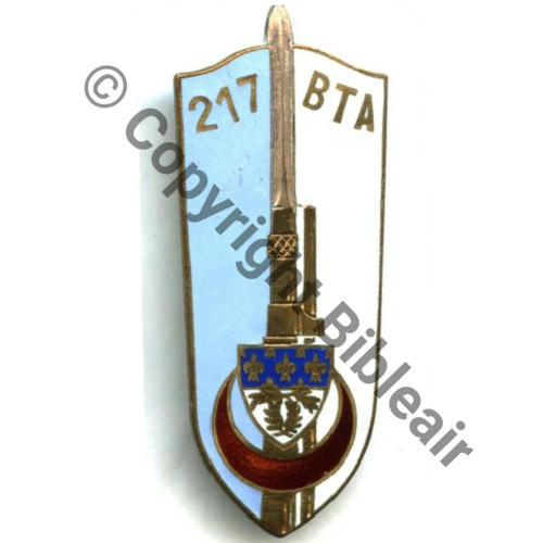 BTA  217eBAT TIRAILLEURS ALGERIENS H527  SM Bol Dos lisse irreg Src.STELLA 59Eur06.12 