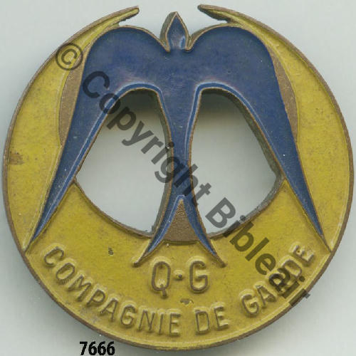 QG  CIE GARDE  Pers du 7e RTA  AUGIS Peint Src.grandspins13 500EurInv 