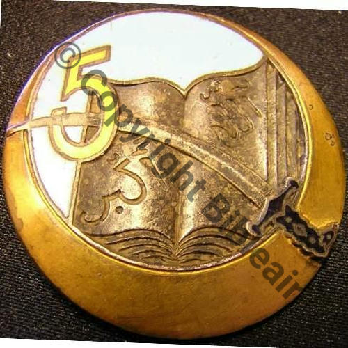 RTA  05eRgt TIRAILLEURS ALGERIENS 5Jaune   DrPNBER Dep  Bol fenetre Dos lisse Sc.numiscarte 30Eur11.07