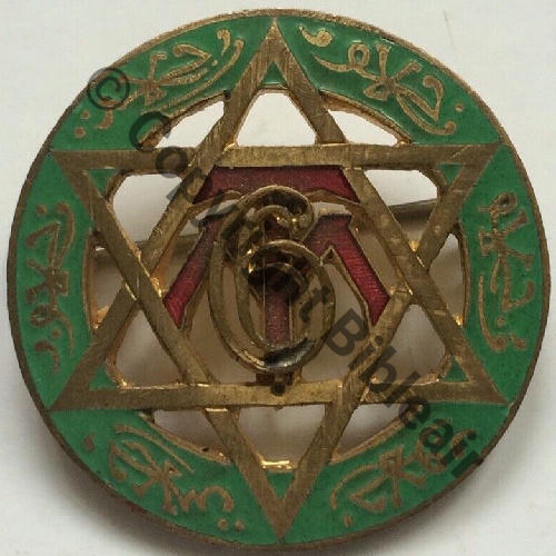 RTA  06eRgt TIRAILLEURS ALGERIENS 1939.40  AB.P Dep +poincon Eping bascule Dos lisse irreg Src.edenpat18 300EurInv 