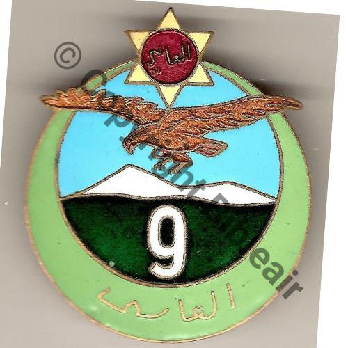 RTA  09eRgt TIRAILLEURS ALGERIENS  MOURGEON SM Dep Bol fenetre pastille PARC ROYAL Dos lisse Src.mian04nou 89EurInv 