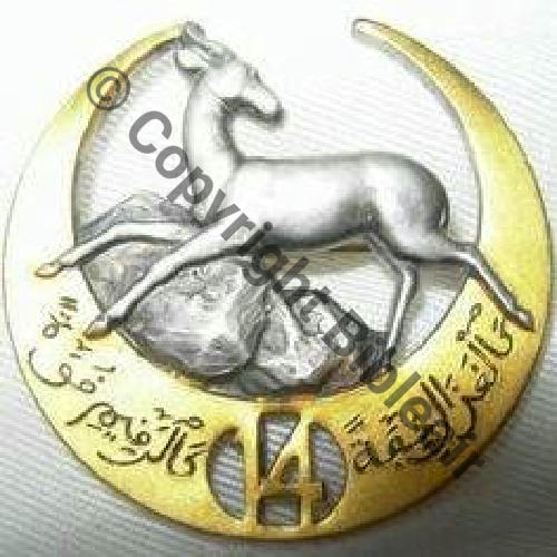 RTA  14eRgt TIRAILLEURS ALGERIENS   AB.P Dep +Poincon Eping bascule Dos lisse Embouti Sc.demisroussos 39Eur02.09