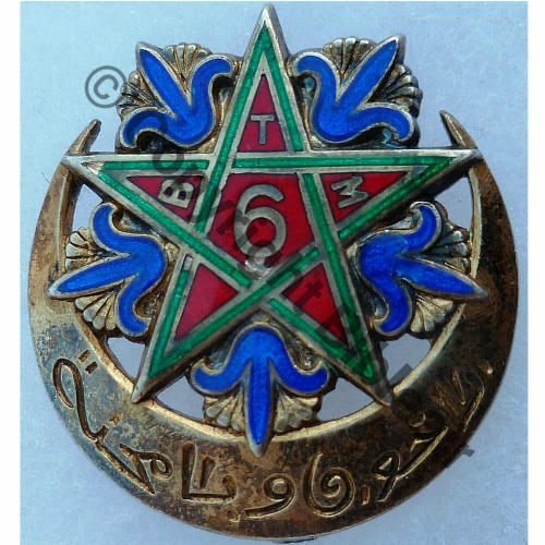 BTM  6eBat TIRAILLEURS MAROCAINS G853 DrPNRom ARGENT Eping Tuyau Dos guilloche vrac Src.leberetvert 150EurInv 