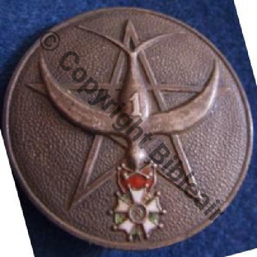 RTM  1eRgt TIRAILLEUR MAROCAIN  AB RENNES Tambour Quadrille Poincon ARGENT Sc.quivivefrance