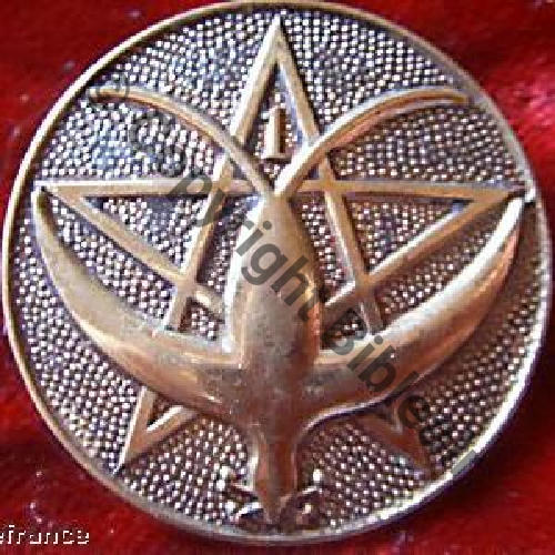 RTM  1eRgt TIRAILLEUR MAROCAIN  AUGIS.LYON ST.BARTH 2Lignes Bol allonge Sc.quivivefrance