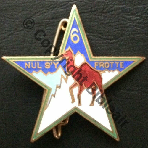 RTM  6eRgt TIRAILLEURS MAROCAINS S.E.S 3eBat  AB.P Dep Bol Past AB Rennes Poinconne  Dos lisse irreg Src.edenpat18  1200EurInv 