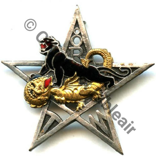 RTM  8eRgt TIRAILLEURS MAROCAINS BAT MARCHE EO   DrPNOM 2Anneaux Guilloche vrac Sc.STELLA 51Eur04.12 