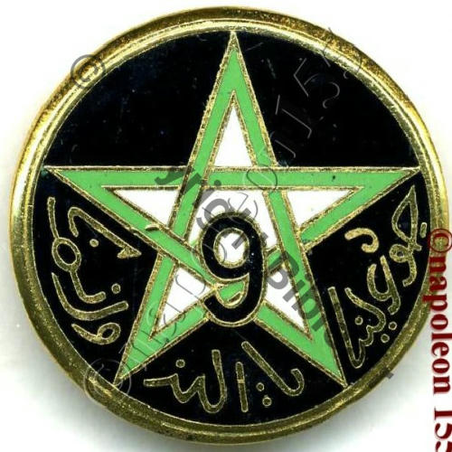 RTM  9eRgt TIRAILLEURS MAROCAINS  DrP G0442 2Anneaux Dos lisse Sc.STELLA