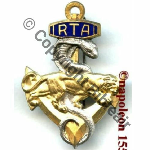 RTA  Regt TIRAILLEURS ANAMITE  DrPNBer Dep Bol fenetre pastille DrPN Dos lisse irreg Embouti Src.STELLA 550EurInv 