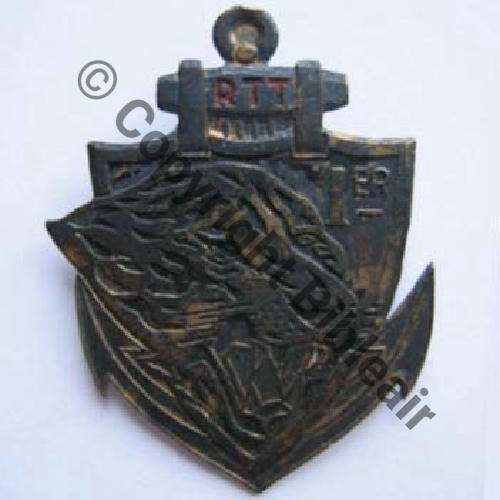 RTT  1e Regt TIRAILLEURS TONKINOIS MAUKHIEM STA.. ARGENT Bol Dos lisse irreg Sc.bambouli 750EurInv  