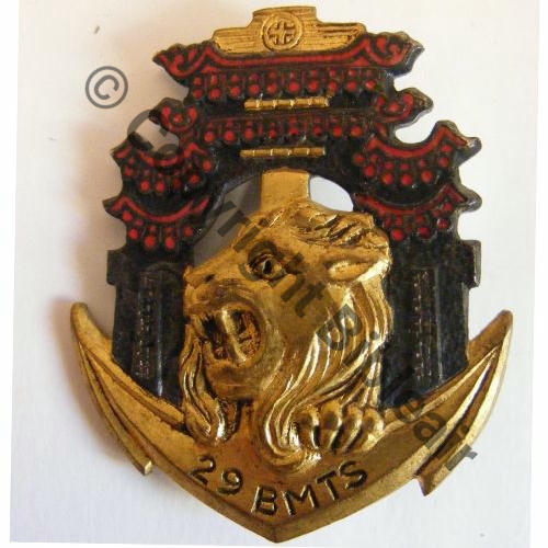 BMTS  29eBat MARCHE TIRAILLEURS SENEGALAIS  AB.P Epingle nourrice Dos lisse Embouti Src.vieillarde 52Eur(x2)