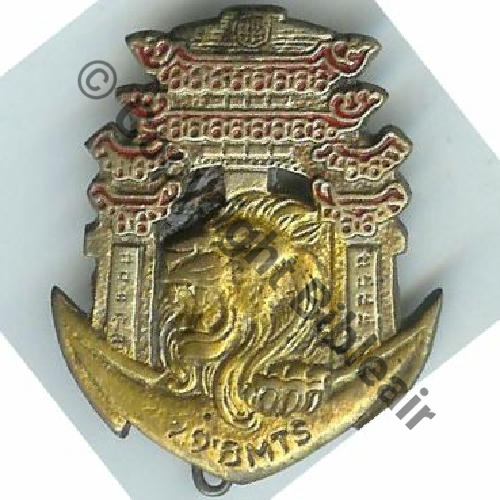 BMTS  29eBat MARCHE TIRAILLEURS SENEGALAIS  Surmoulage local Ins Dr..G.. Bol Guilloche vrac Sc.67iml MAP45Eur11.07