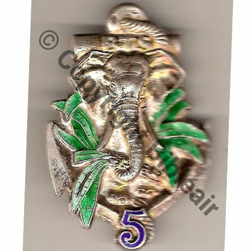 BTS  5eBat TIRAILLEURS SENEGALAIS  DrPBer Dep ARGENT Dos lisse irreg embouti Src.mian04nou PV190Eur