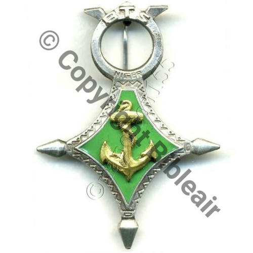BTS  Bat TIRAILLEURS SENEGALAIS du NIGER H749  DrP Eping nourrice Dos lisse irreg Embouti Src.STELLA 52Eur12.07