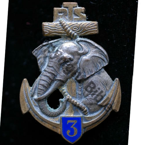 RTS  03eRgt TIRAILLEURS SENEGALAIS G716  DrP 2Anneaux Dos lisse irreg Embouti Src.volubilis2011 19Eur09.13 
