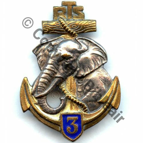 RTS  03eRgt TIRAILLEURS SENEGALAIS H716  DrP 2Anneaux Dos lisse irreg Embouti Src.STELLA PV18Eur