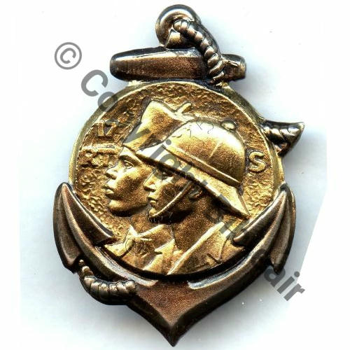 RTS  17eRgt TIRAILLEURS SENEGALAIS  SM Bol Dos lisse irreg Embouti Src.STELLA 56Eur03.15