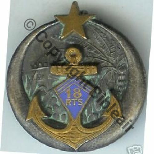 RTS  18eRgt TIRAILLEURS SENEGALAIS  DrPNBER Bol fenetre Dos lisse Embouti Sc.67iml 56Eur11.07