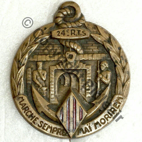 RTS  24eRgt TIRAILLEURS SENEGALAIS DrPBer Dep Bol fenetre Dos lisse  Src.mesnil01 74Eur.3.21 