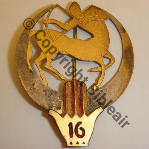 RTT  16eRgt TIRAILLEURS TUNISIENS  Fab LEVANT Eping bascule Dos lisse Src.flob92 700EurInv