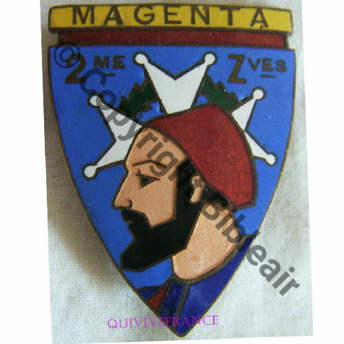 Z  02eRgt ZOUAVES  BANDEAU JAUNE SM Bol Dos lisse irreg Src.quivivefrance  62EurInv