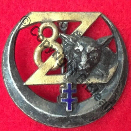 Z  08eRgt ZOUAVES Croix Lorraine  SM DrP Eping nourrice Dos lisse irreg Embouti Src.sahariens50 120EurInv 