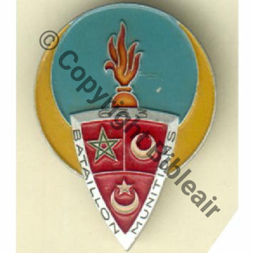 MUN  633eBat MUNITIONS  A.AUGIS LYON ST.BARTH Alu peint 2Griffes Granuleux Sc.grandspins 100EurInv