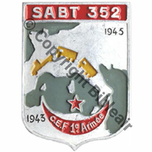 PAIN SABT 352e Section Autonome de Boulangerie Tractee BLEU GRIS  A.AUGIS LYON S.BARTH 2Lig 2Griffes Dos grenu Alu Src.lavocat MAP150Eur 