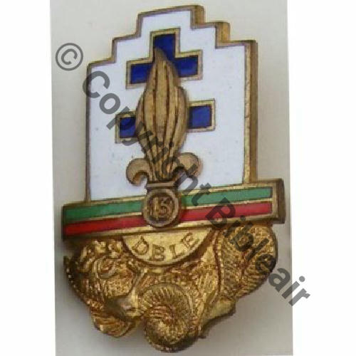 DBLE  13eDBLE Avec AILERON GRENADE en relief VERT en haut  AB Past AB Dos chevrons Src.vieillarde 13Eur04.15