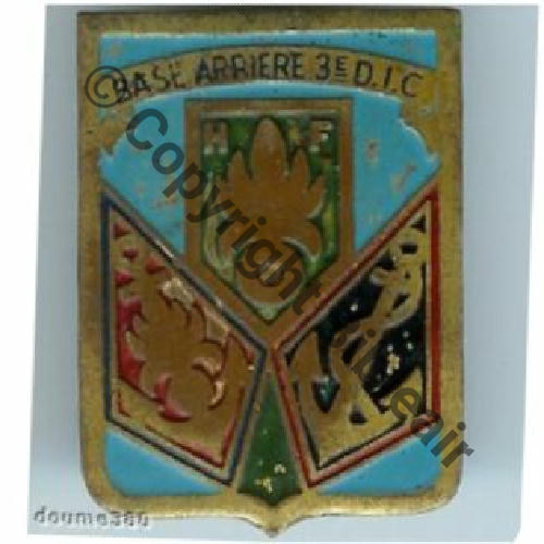 DIC Base arriere 3eDIC DIEN BIEN PHU  SM Tube Dos lisse irreg No73 Sc.doum380 MAP750Eur
