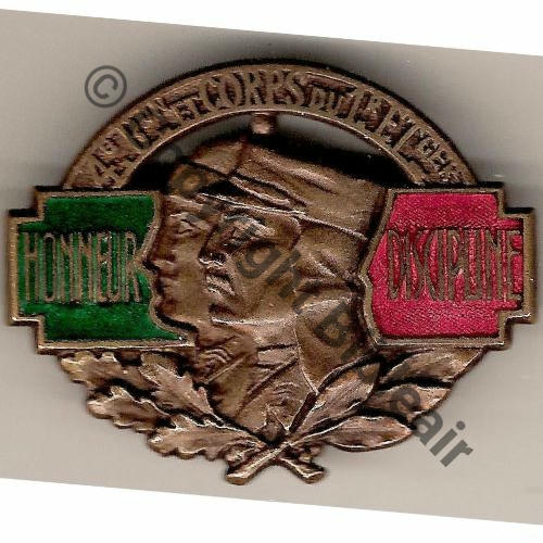 RE  1eRE 4eBat SYRIE WW2  DrPBERDep Bol fenetre Dos lisse irreg Poincon Src.mian04nou 42Eur02.08