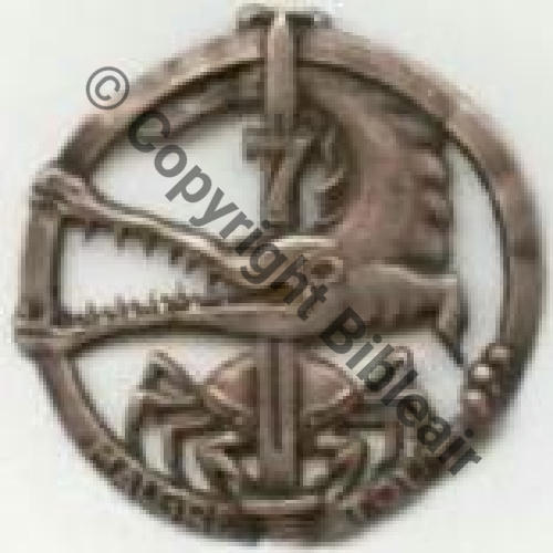 REC  1eREC 7eGEA Groupe Escadrons Amphibie  Fab LOC INDO No ARGENT Dos irreg Embouti Sc.insmili 200EurInv