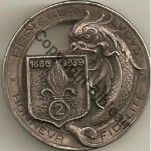 REC  2eREC DrPBER ARGENT MASSIF OFFICIERS Eping ds tuyau MAP100Eur Sc.dobelh