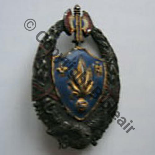 REI  5eREI Mod officier ARGENT Embouti Peint Eping bascule Sc.bambouli 817Eur03.09
