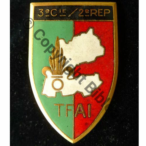 REP  2eREP 3eCIE  TFAI  LR PARIS 2Anneaux  Dos quadrille fin irreg grave 2oct74 22fev75 No205 Src.ledemisolde 200EurInv 