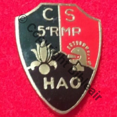 RMP  5eRMP Cie Soutien HAO  DrP Bol pince Dos lisse Src.sahariens50 78EurInv 