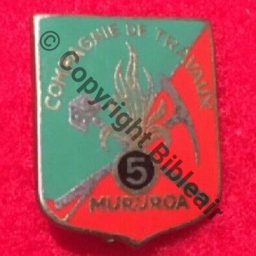 RMP  5eRMP Cie Travaux HAO  DrP Bol prison Dos guilloche ondule No594 Src.sahariens50 55EurInv 