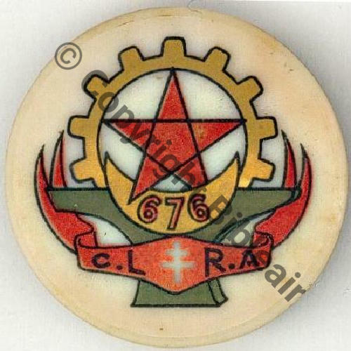 CLRA  676e Cie Lourde Rep Auto  SM Eping bascule Dos blanc Sc.SEGALEN MAP597Eur